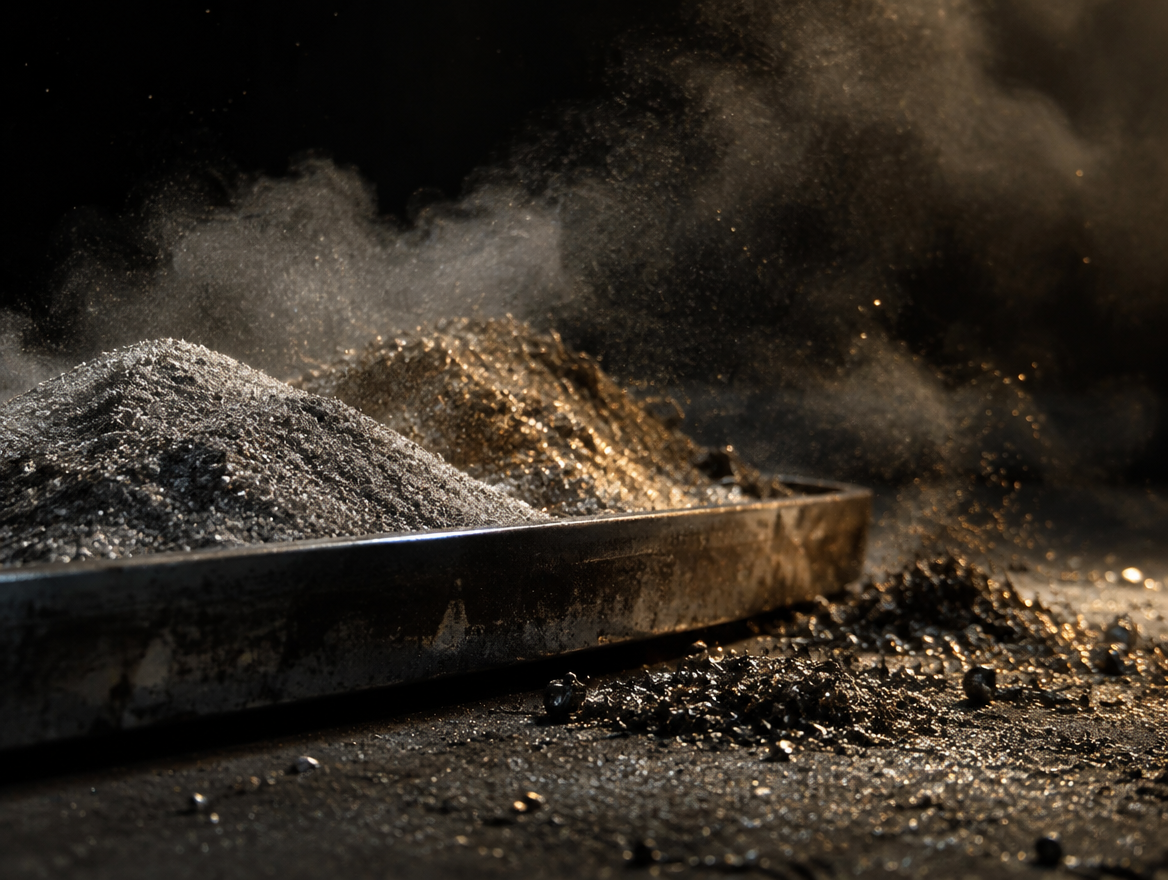 Metallic dust from industrial processes