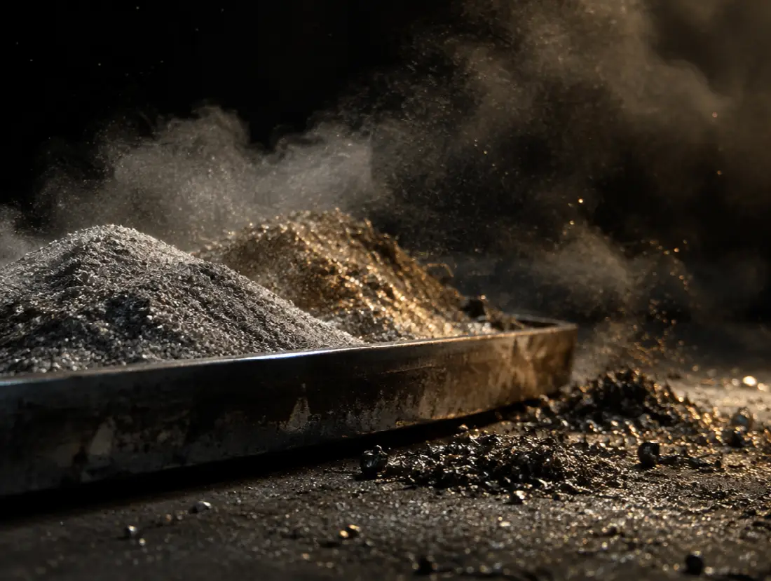 Metallic dust from industrial processes